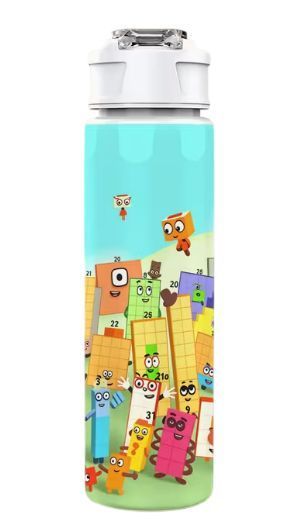 Детская бутылочка для воды с трубочкой Numberblocks 750 мл 2989013108 фото