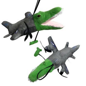 Мягкая игрушка итальянский мем Бомбардиро Крокодило Bombardiro Crocodilo 30cм 2676697022 фото