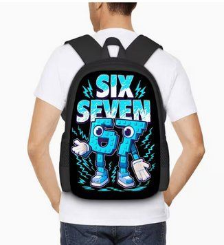 Рюкзак італійські меми 67 Сикс Севен Вкради Брейнрот Six Seven Steal a Brainrot 2915942487 фото