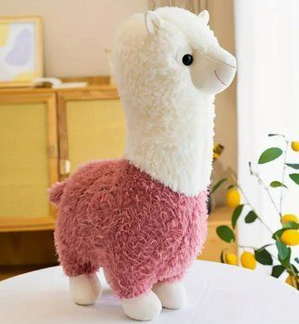 Мягкая детская плюшевая игрушка альпака 25 cм 2505246284 фото
