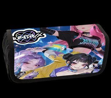 Дитячий нейлоновий шкільний пенал Кейпоп мисливці на демонів KPop Demon Hunters 3128835866 фото