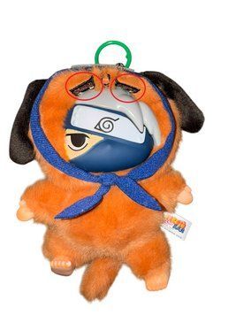 Уцінка м'яка іграшка брелок аніме Какасі Хатаке Наруто Naruto в стилі Лабубу 14см 2782307690 фото