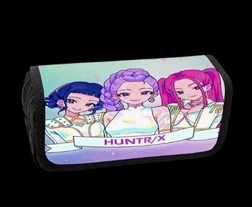Детский нейлоновый школьный пенал Кейпоп охотники на демонов KPop Demon Hunters 3128838776 фото