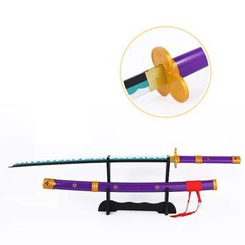 Игрушечный меч катана Меч Клинок рассекающий демонов Ван Пис One Piece 104 см без подставки 3010 фото