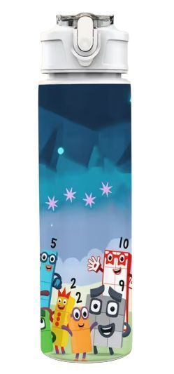 Дитяча пляшка для води з трубочкою Numberblocks 750 мл 2986991149 фото