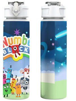 Детская бутылочка для воды с трубочкой Numberblocks 750 мл 2986991149 фото