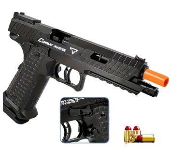 Игрушечный пластиковый автоматический пистолет Sig17 стреляет пластиковыми пулями с гильзой 0000436 фото