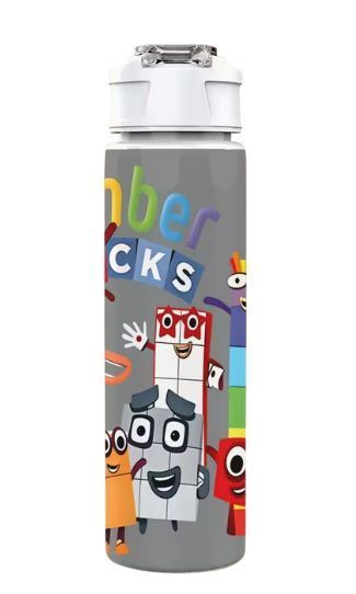 Детская бутылочка для воды с трубочкой Numberblocks 750 мл 2987005313 фото