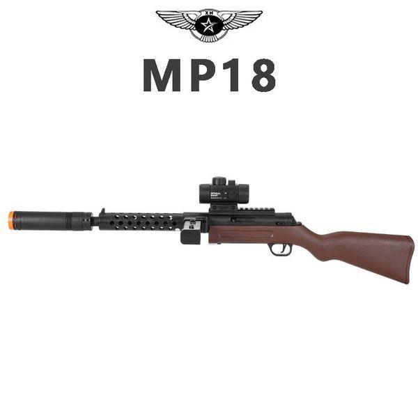 Игрушечный немецкий пистолет пулемёт MP18 с оптическим прицелом на орбизах 432 фото