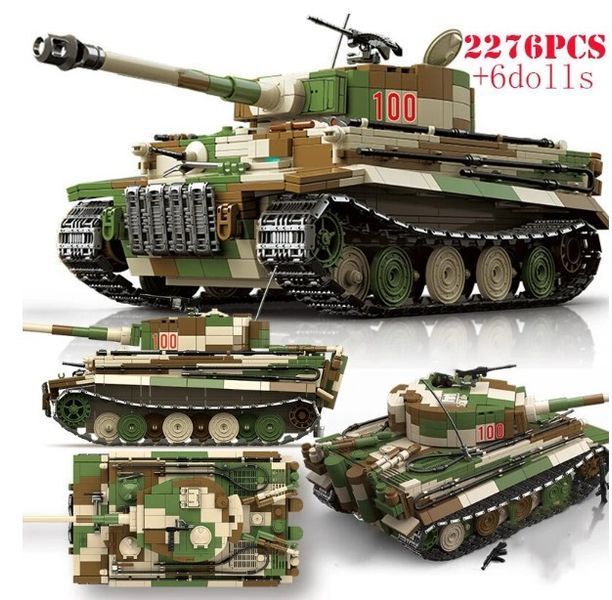 Конструктор німецький танк королівський Тигр друга світова війна 2276 деталей  2090134813 фото