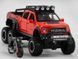 Моделька металлическая инерционная шестиколёсная машинка Ford Raptor F150 2659070373 фото 3