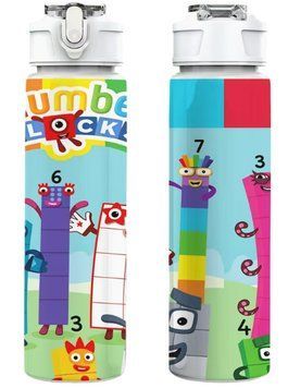 Детская бутылочка для воды с трубочкой Numberblocks 750 мл 2979508632 фото