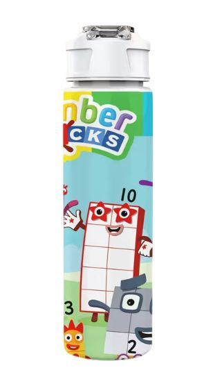 Детская бутылочка для воды с трубочкой Numberblocks 750 мл 2979508632 фото
