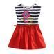 Літнє плаття на дівчинку з коротким рукавом nova приблизно 3-4 роки 104 зріст червоне