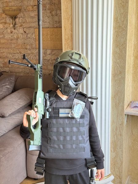 Игрушечный защитный шлем каска военного для игр и страйкбола 3064113739 фото