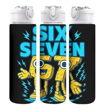 Детская бутылочка для воды с трубочкой 67 Сикс Севен Укради Брейнрот Six Seven Steal a Brainrot 750 мл 2969015778 фото