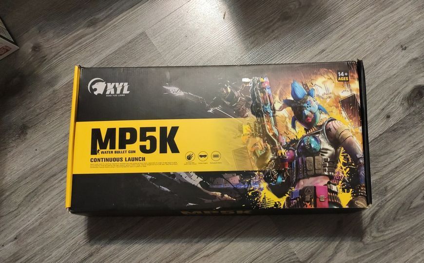 Игрушечный пластиковый автомат МР5К с аккумулятором стреляет гидрогелевыми орбизами и ева пулями 87 фото