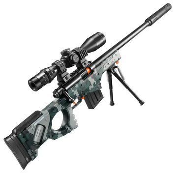 Игрушечная снайперская винтовка AWM М24 с оптическим прицелом 110 см 165 фото