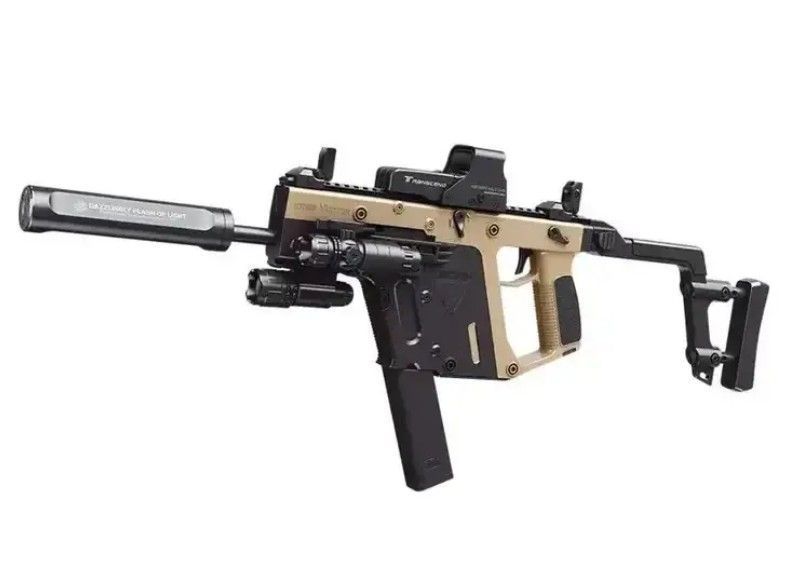 Игрушечный премиальный электрический гидрогелевый автомат Kriss Vector на орбизах с подсветкой трассером 0000276 фото