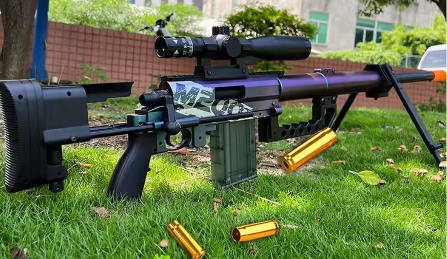 Игрушечная детская снайперская винтовка M200 с оптическим прицелом 96 см 205 фото
