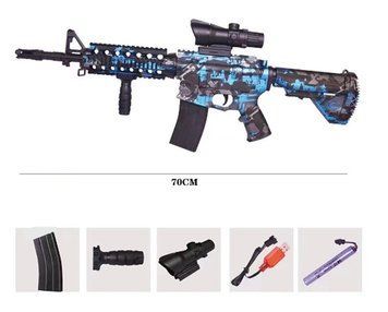 Игрушечный электрический автомат М416 граффити стреляет шариками орбизами 70 см 0000413 фото
