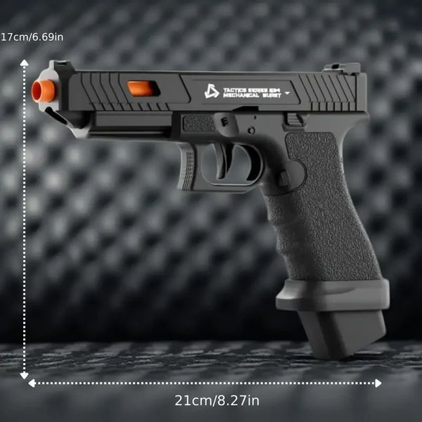 Игрушечный пластиковый автоматический пистолет Sig17 стреляет пластиковыми пулями с гильзой 0000428 фото