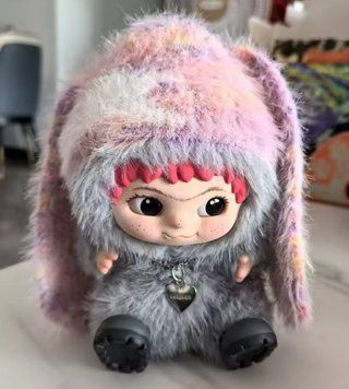 Мягкая игрушка брелок подвеска Вакуку Wakuku 16 cм серая 2711821202 фото