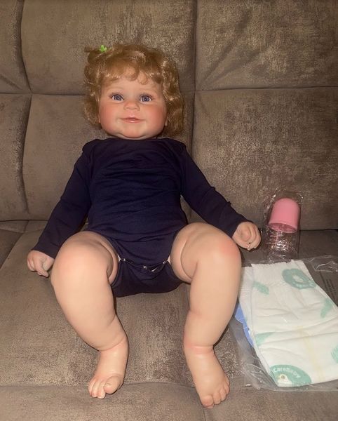 Оригінальна силіконова лялька реборн Cokela Reborn Baby тканинний корпус 52 см 3084041014 фото