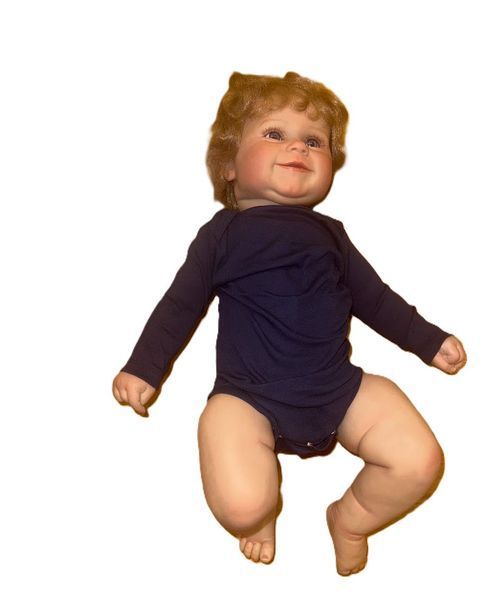 Оригінальна силіконова лялька реборн Cokela Reborn Baby тканинний корпус 52 см 3084041014 фото