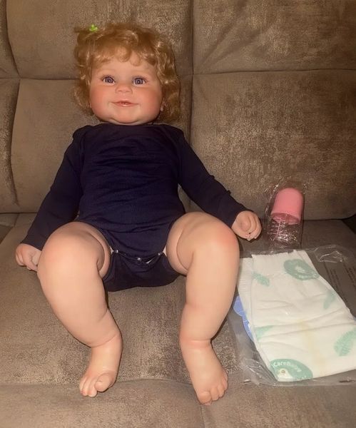 Оригінальна силіконова лялька реборн Cokela Reborn Baby тканинний корпус 52 см 3084041014 фото