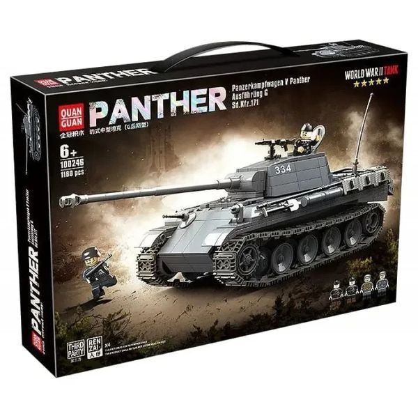 Конструктор немецкий танк пантера Panther V вторая мировая война 1180 деталей 100246 фото
