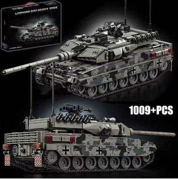 Военный конструктор немецкий танк леопард Leopard 2А7 в коробке 1009 деталей для лего 66058 фото
