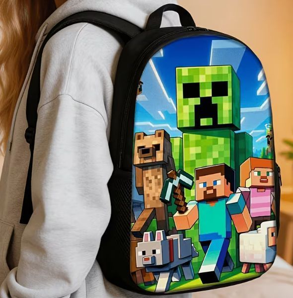 Набор 3 предметов Рюкзак Пенал Ланчбокс Numberblocks Майнкрафт Minecraft 3037133375 фото