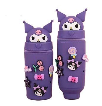 Силиконовый детский школьный пенал косметичка Куроми Kuromi Hello Kitty 2771247061 фото