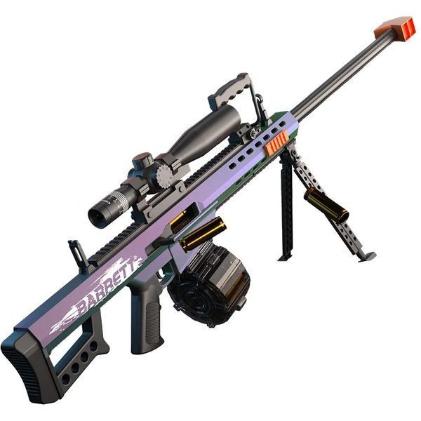Большая игрушечная электрическая снайперская винтовка Barrett с оптическим прицелом 120 см 2679842522 фото