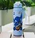 Дитяча пляшка для води з тубочкою Стіч Stich 750 мл блакитна 2771339448 фото 1