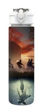 Детская бутылочка для воды с трубочкой очень странные дела Stranger Things 750 мл 2972490048 фото