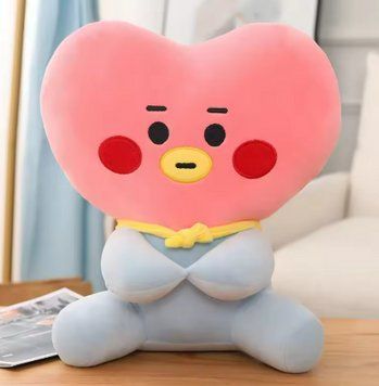Мягкая игрушка Сердечко Тата БТС BT21 BTS 18cм 2658690132 фото