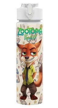 Детская бутылочка для воды с трубочкой Зоотопия Zootopia Зверополис 750 мл 2972491274 фото