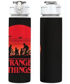 Детская бутылочка для воды с трубочкой очень странные дела Stranger Things 750 мл 2939827056 фото