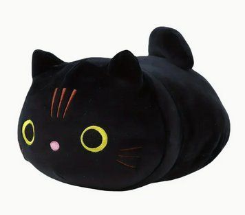 Мягкая детская плюшевая игрушка чёрный кот котик 20 cм 2796954228 фото