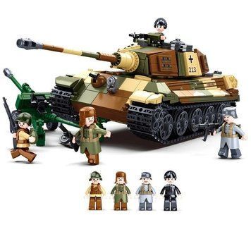 Конструктор немецкий танк королевский Тигр вторая мировая война 930 деталей B0980 фото