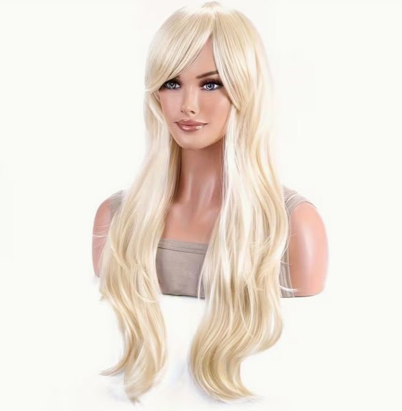 Шикарна штучна перука біло золотистого кольору 3064260262 фото