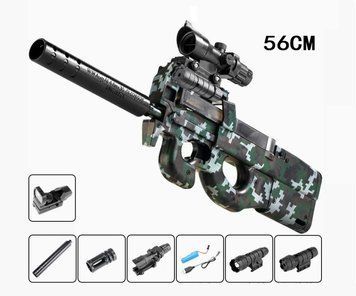 Игрушечный электрический гидрогелиевый автомат P90 на орбизах 56 см 2679820233 фото