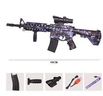 Игрушечный детский электрический автомат М416 граффити на орбизах 70 см 140 фото