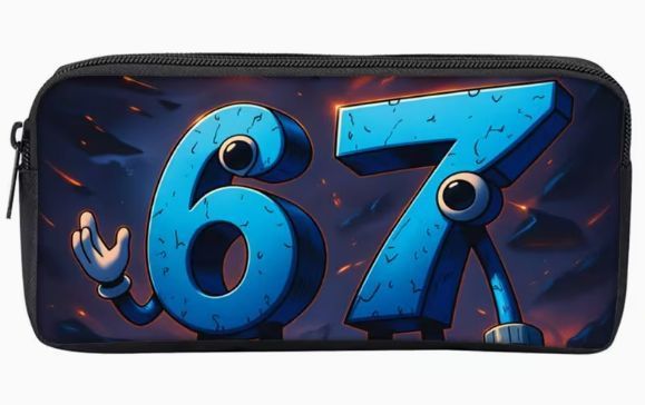 Детский нейлоновый школьный пенал итальянские мемы 67 Укради Брейнрот Six Seven Steal a Brainrot 2993160563 фото