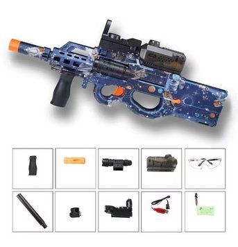 Игрушечный электрический гидрогелиевый автомат P90 на орбизах 2679822815 фото