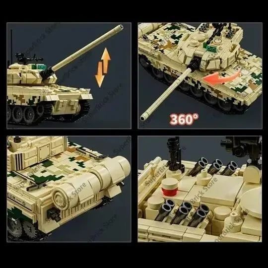 Конструктор военный американский танк Abrams в коробке 956 деталей 66050 фото