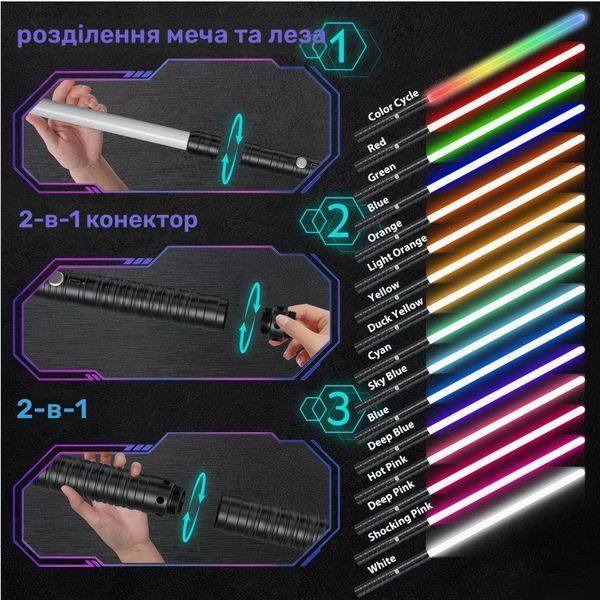 Уценка игрушечный светящийся LED лазерный меч звёздные войны LS001 фото