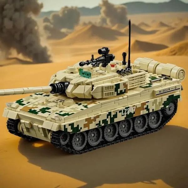Конструктор военный американский танк Abrams в коробке 956 деталей 66050 фото